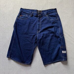 NWOT Vintage FUBU Dark Blue Denim Shorts